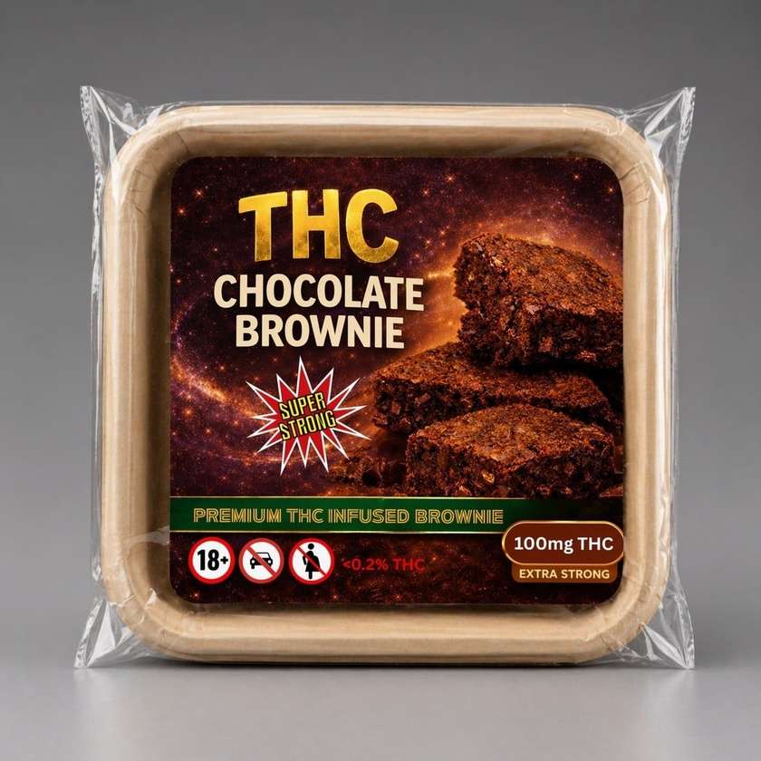 100mg THC Brownie - Ultra Strong