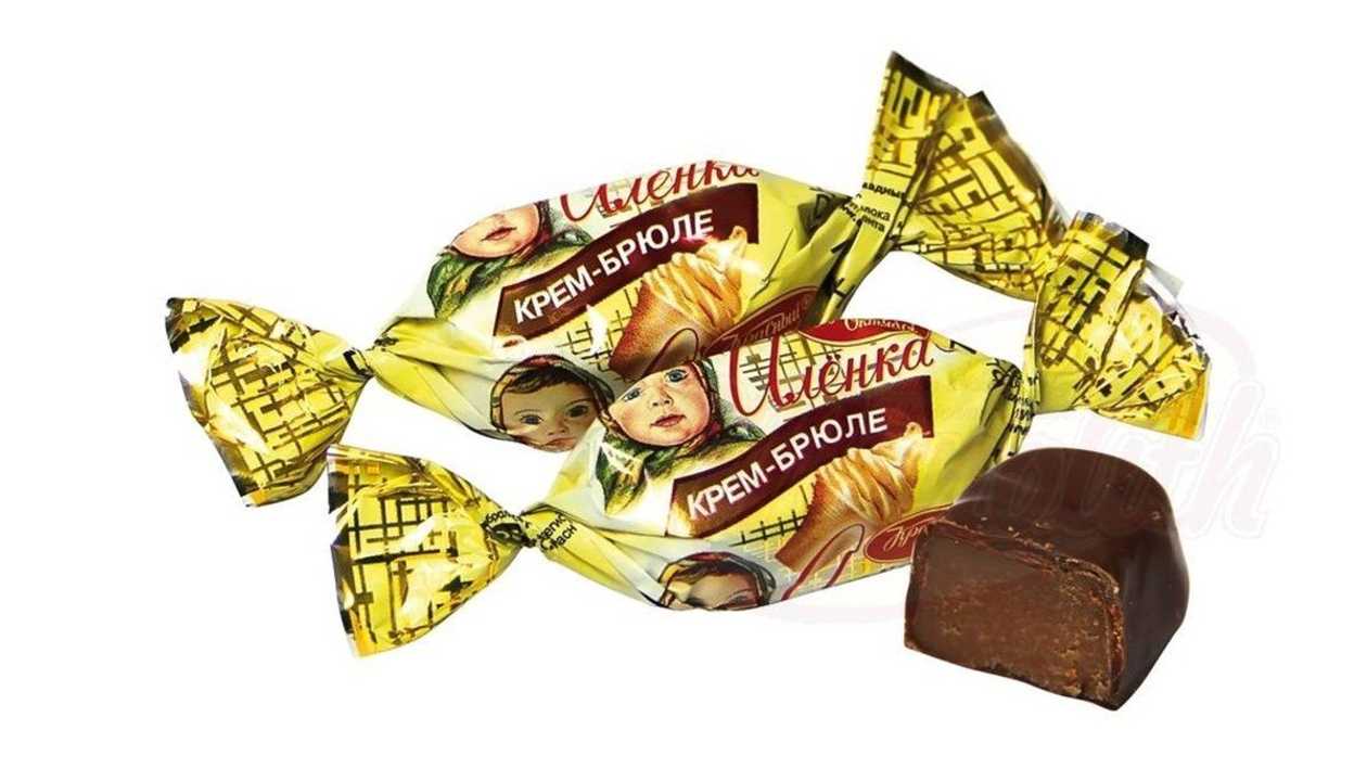 Chocolate Alenka Krasniy Oktiabr With Creme Brulee-Flavor In Cocoa Glaze 200g