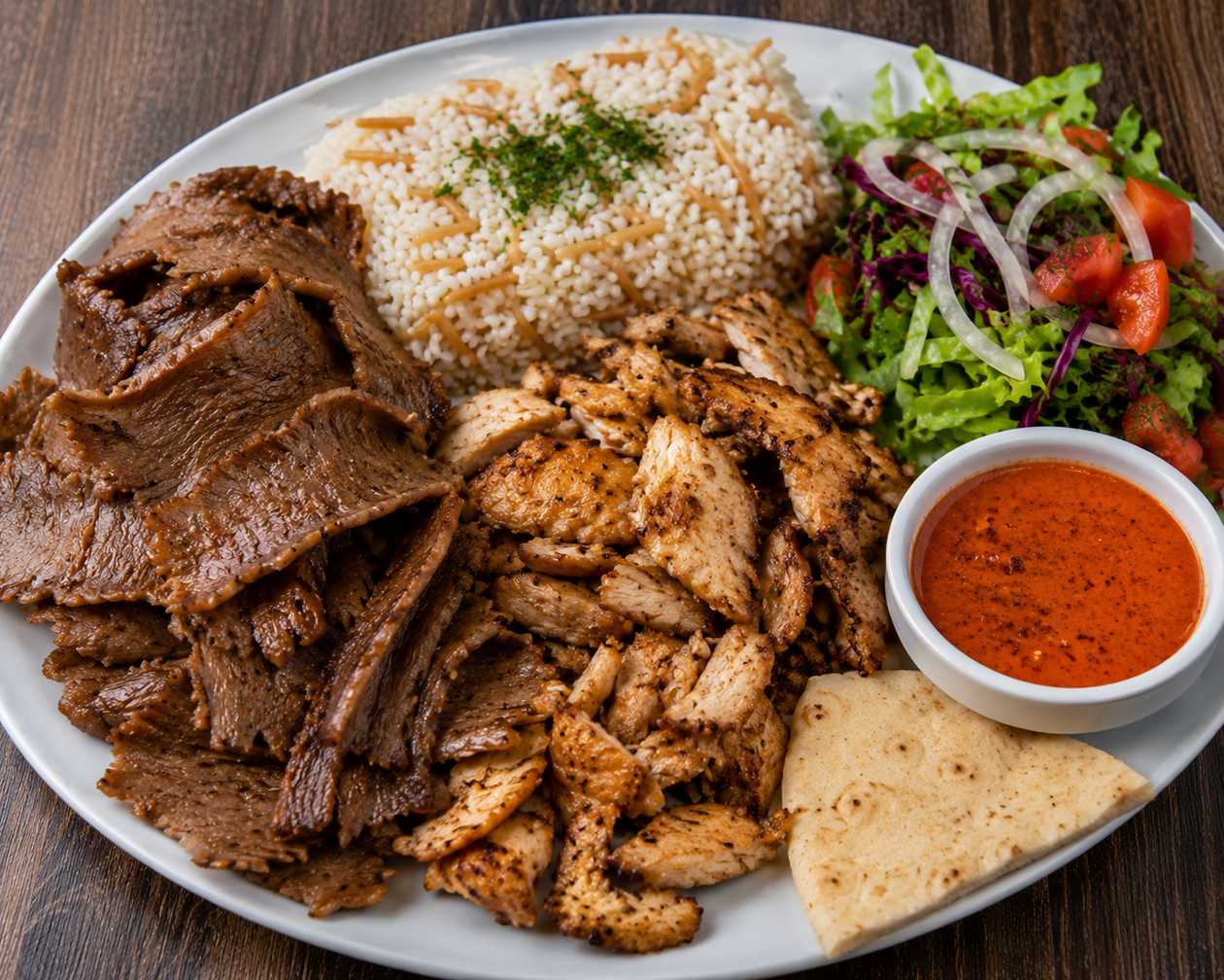Mixed Döner pilaf