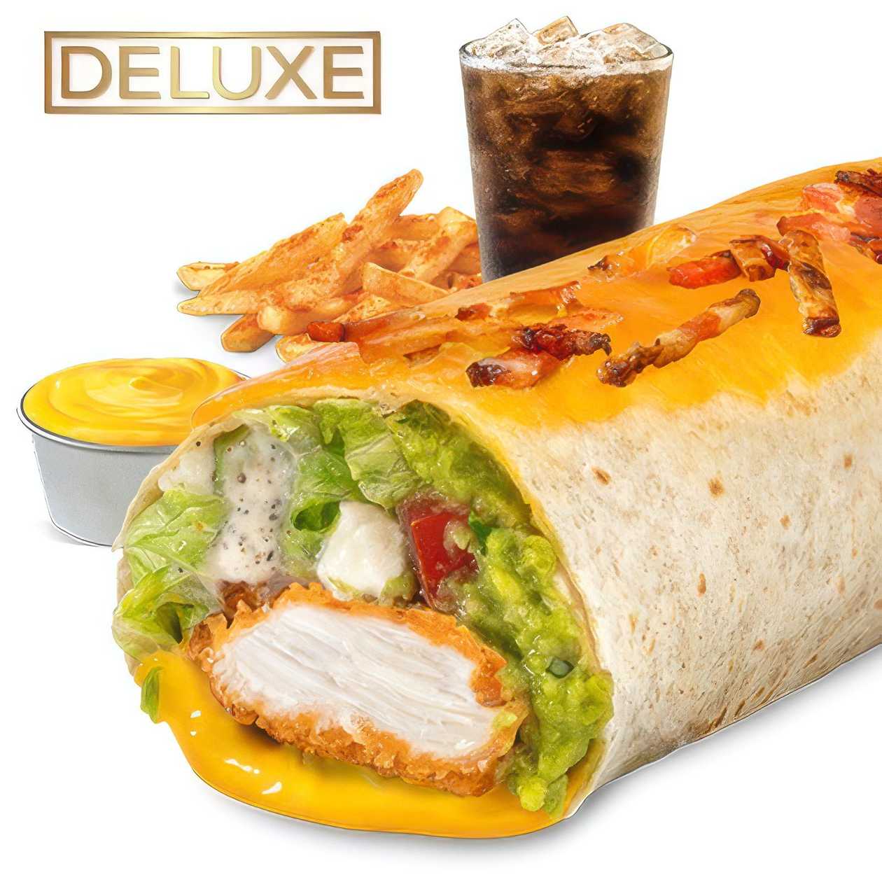 Menu Bacon Cheesy Chicken Burrito
