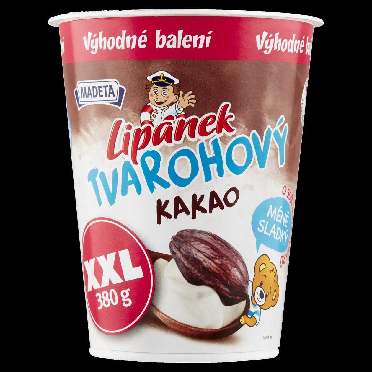Madeta Lipánek tvarohový kakao XXL 380g