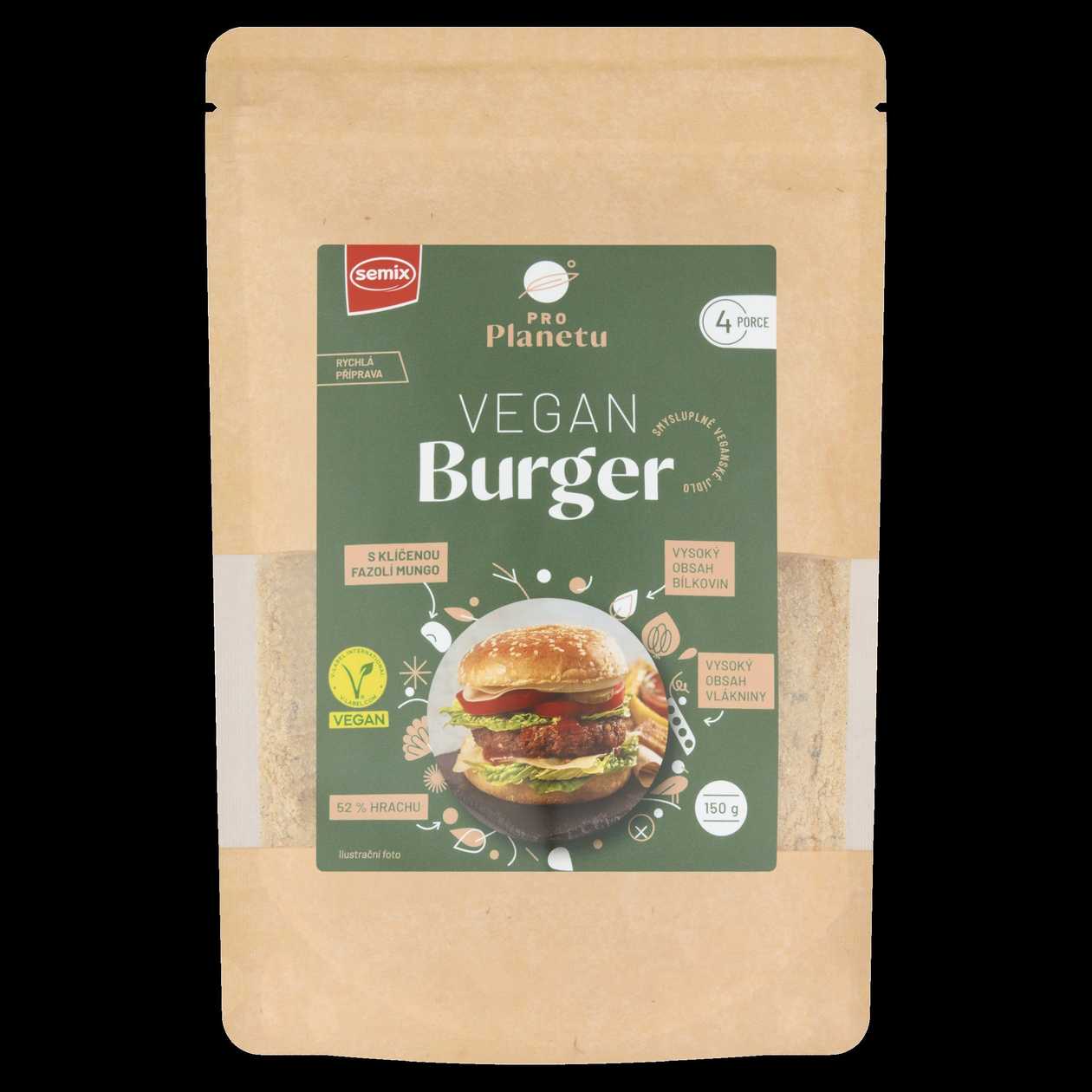 Semix Pro Planetu Vegan burger sypká směs 150g