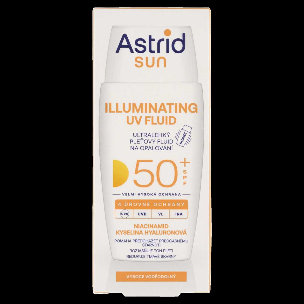 Astrid Sun Ultralehký pleťový fluid na opalování SPF 50+ 40ml