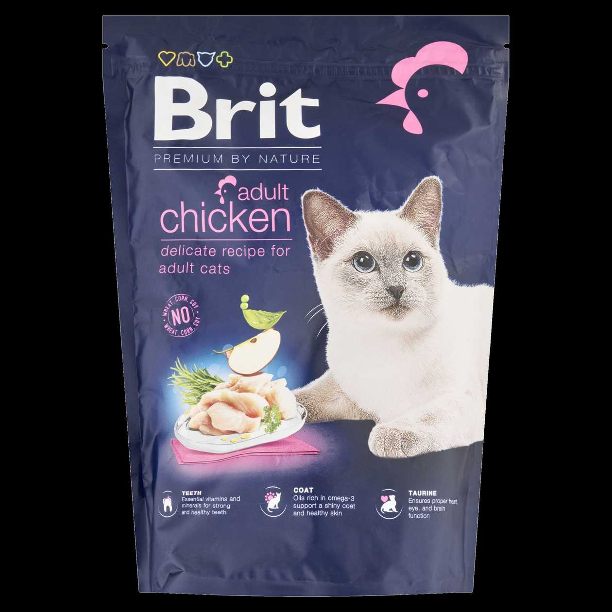 Brit Premium by Nature Adult Chicken kompletní krmivo pro kočky 800g