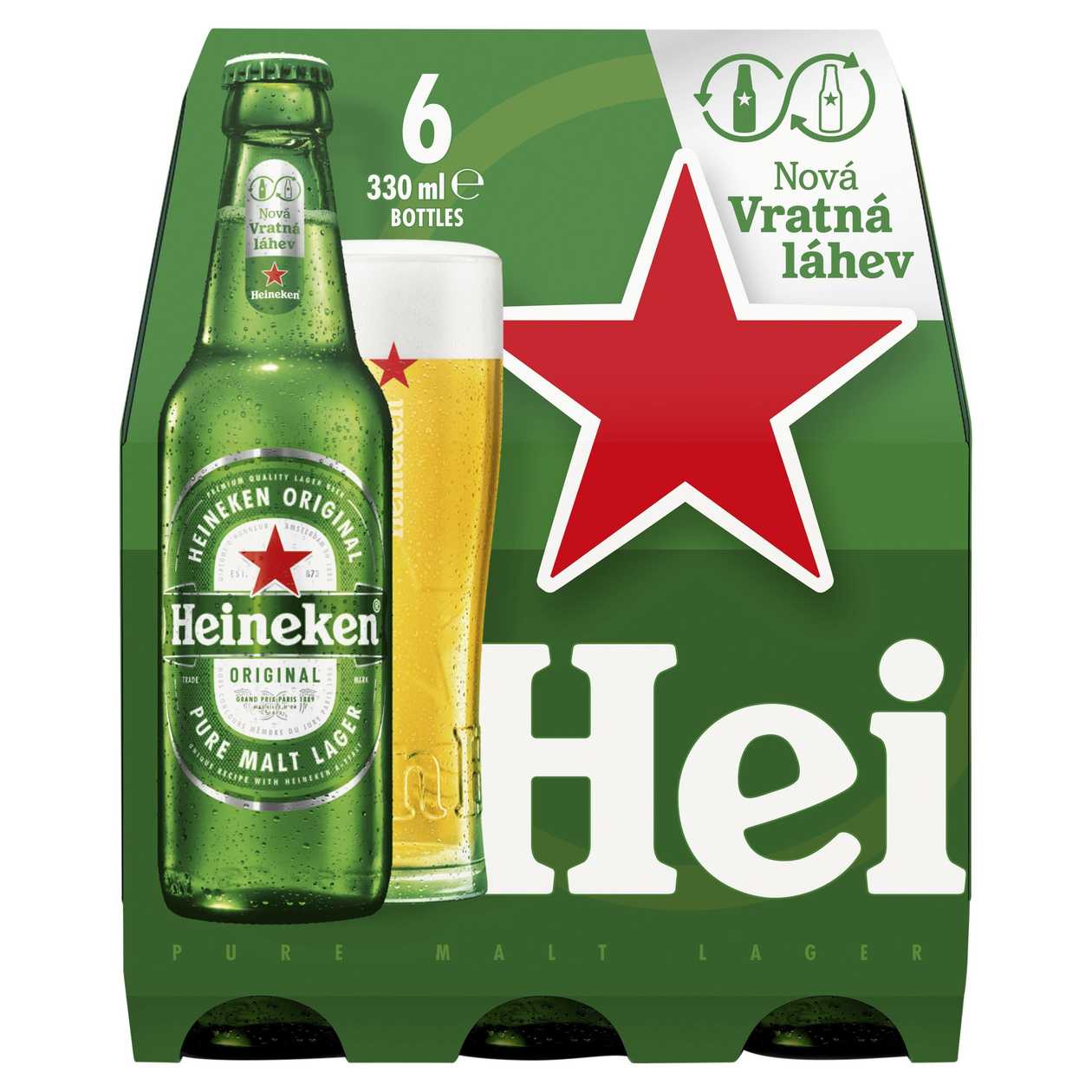Heineken Pivo ležák světlý 6 x 330ml
