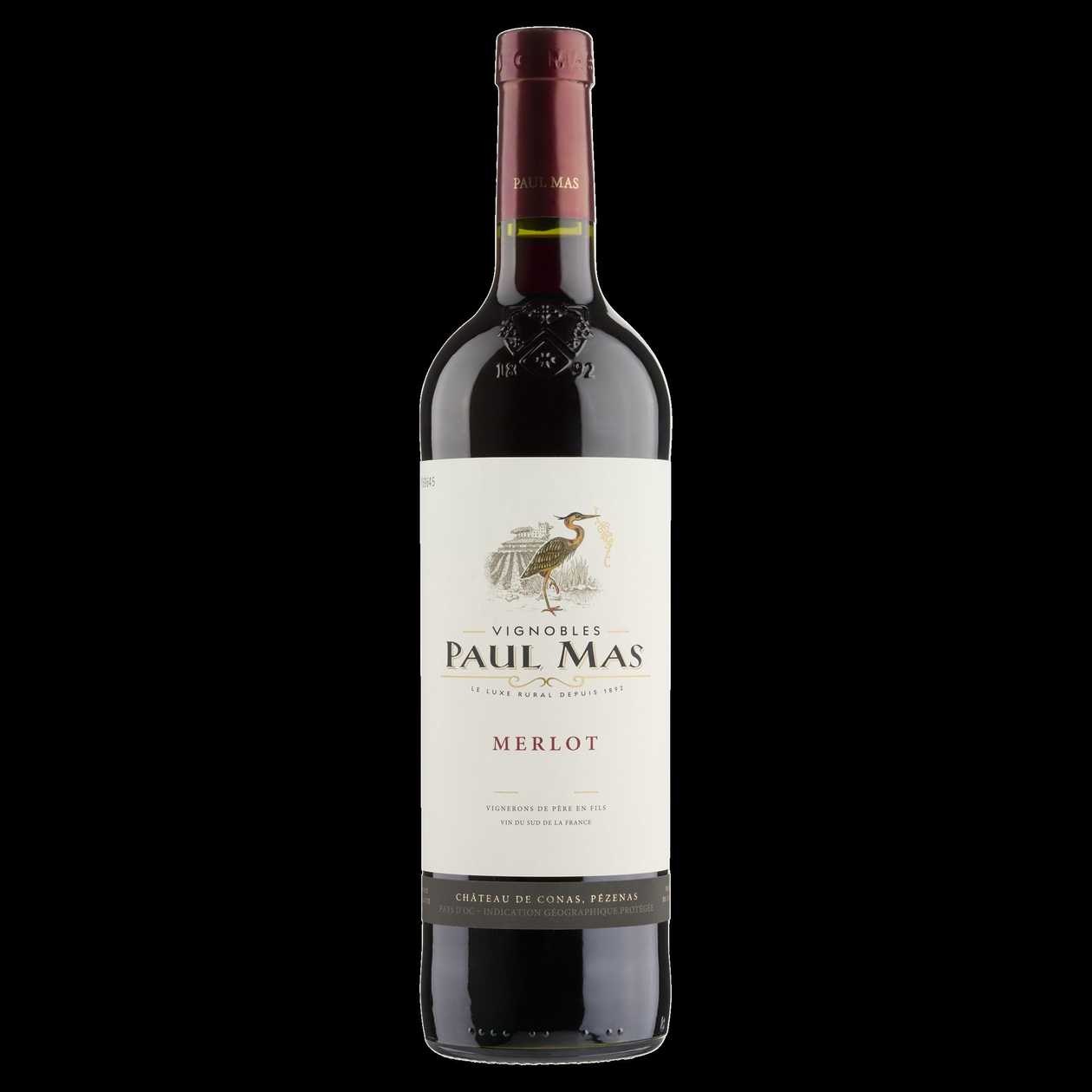 Paul Mas Merlot červené víno suché 750ml
