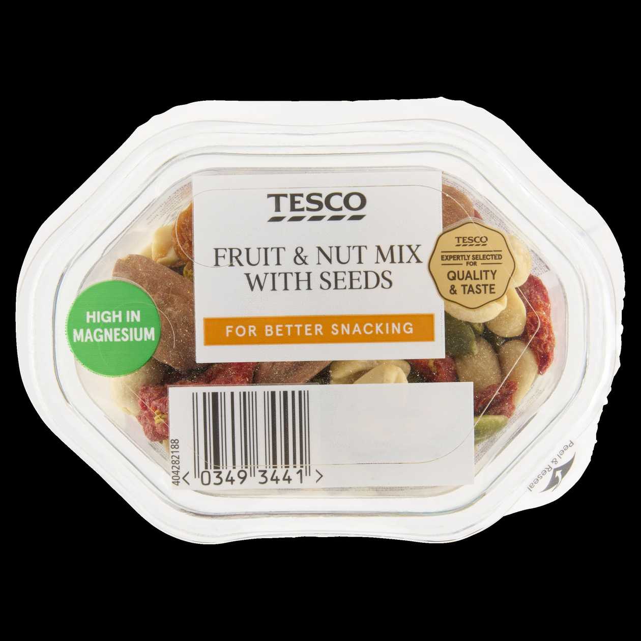 Tesco Směs sušeného ovoce, jader skořápkových plodů a dýňových semen 60g