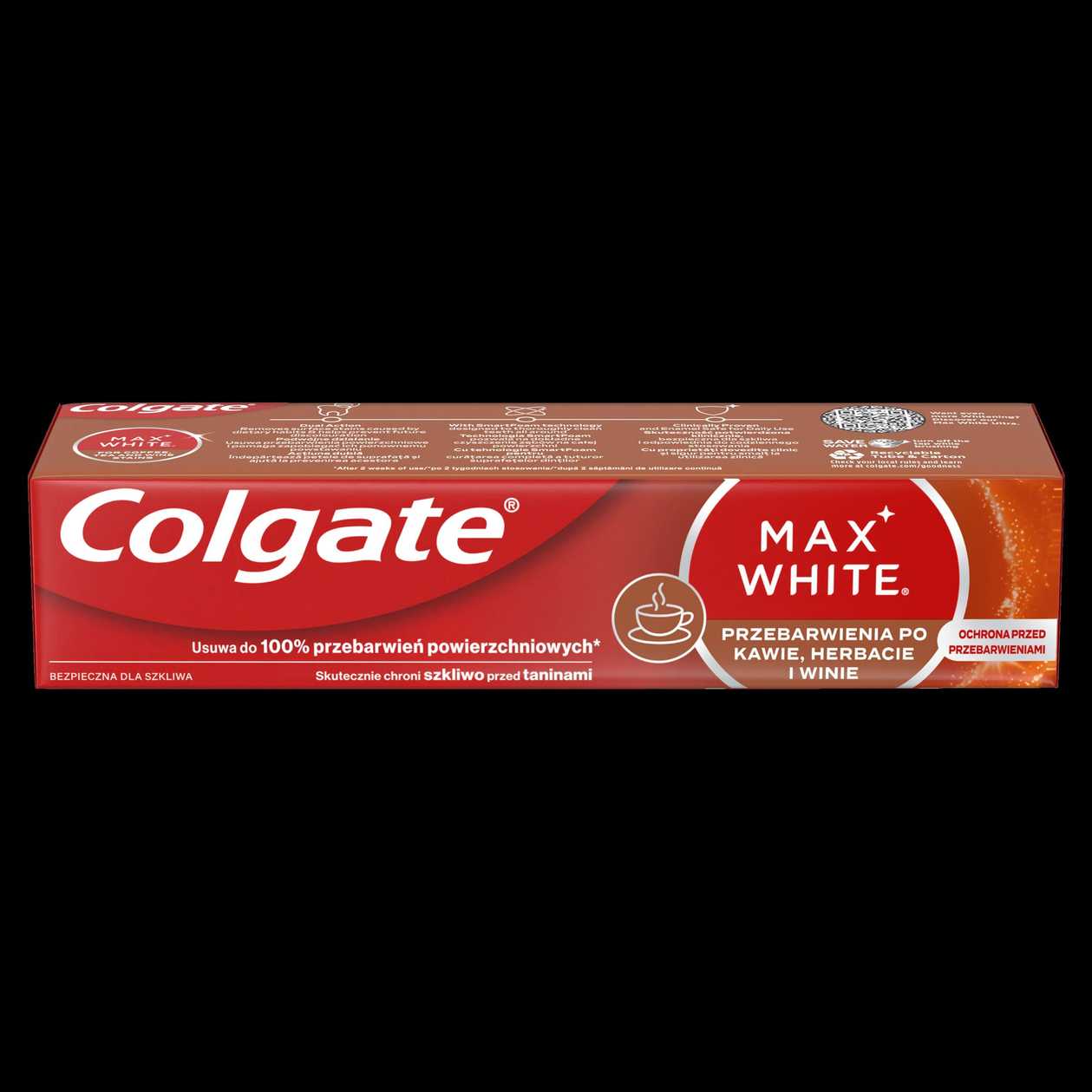 Zubní pasta Colgate Max White For Coffee, Tea & Wine stains 75 ml