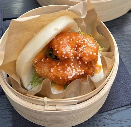 Bao with prawns