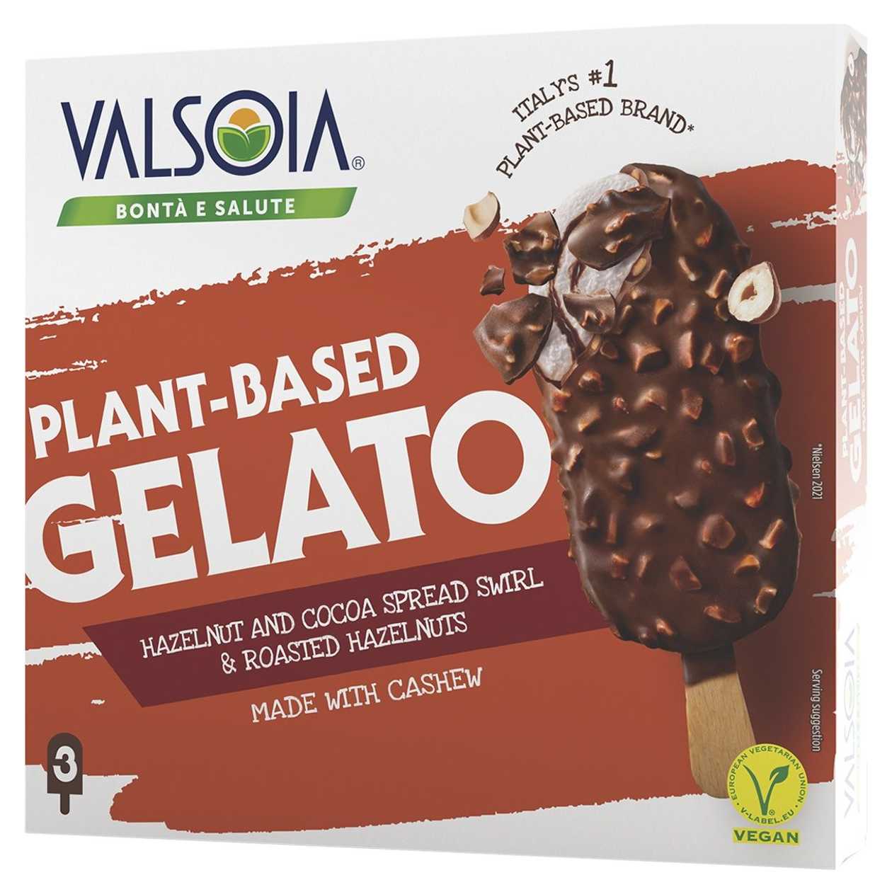 Valsoia Mražený krém na bázi rostlinných složek s čokoládovou polevou 390ml