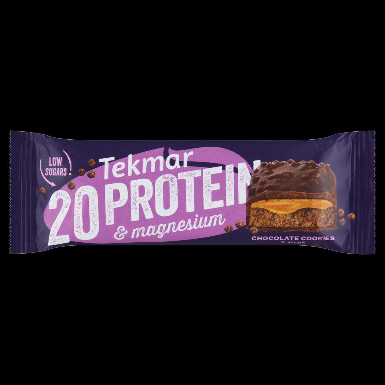 Tekmar 20 Protein & Magnesium proteinová tyčinka s příchutí čokoládových sušenek s krémem 45g