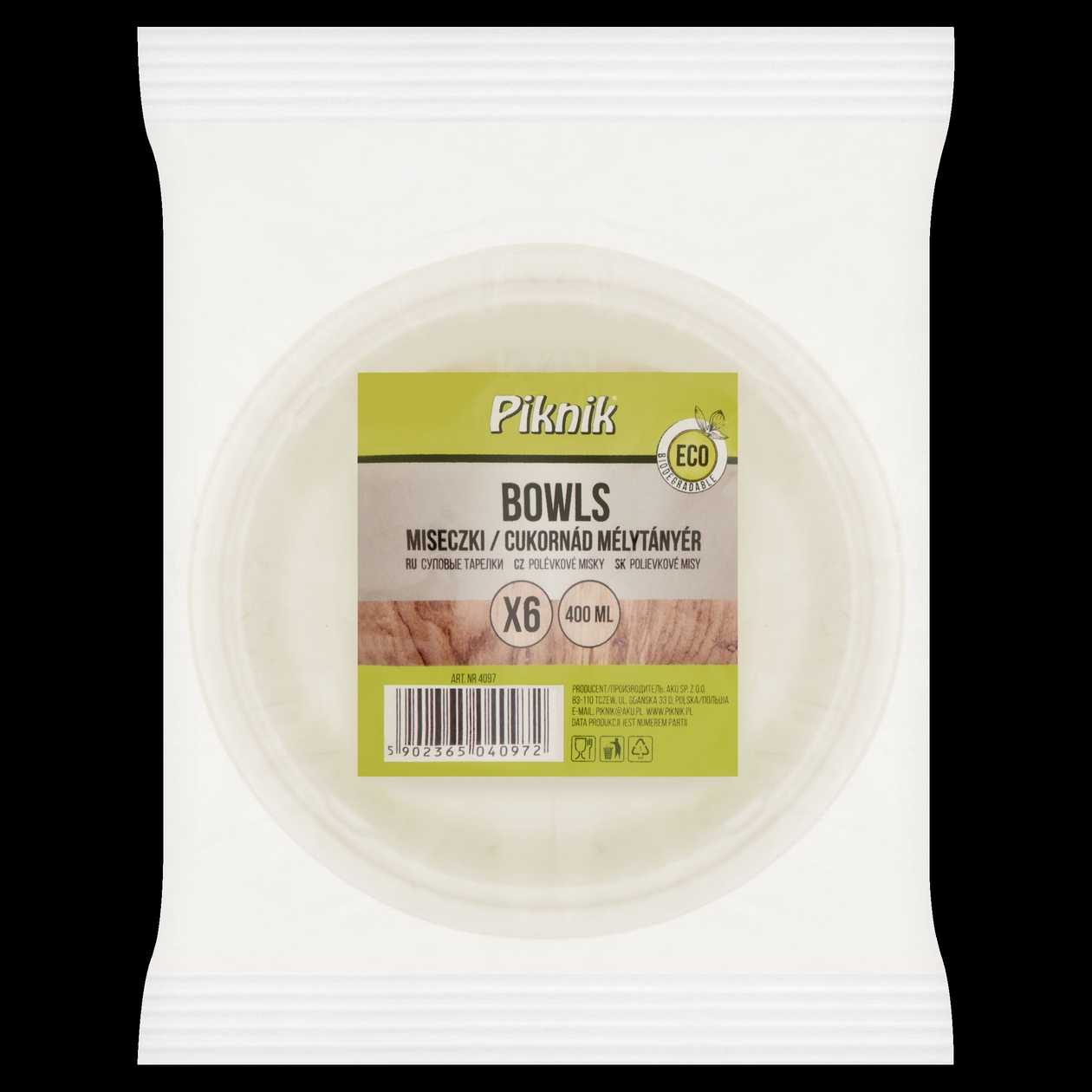 Piknik Polévkové misky 400 ml 6 ks