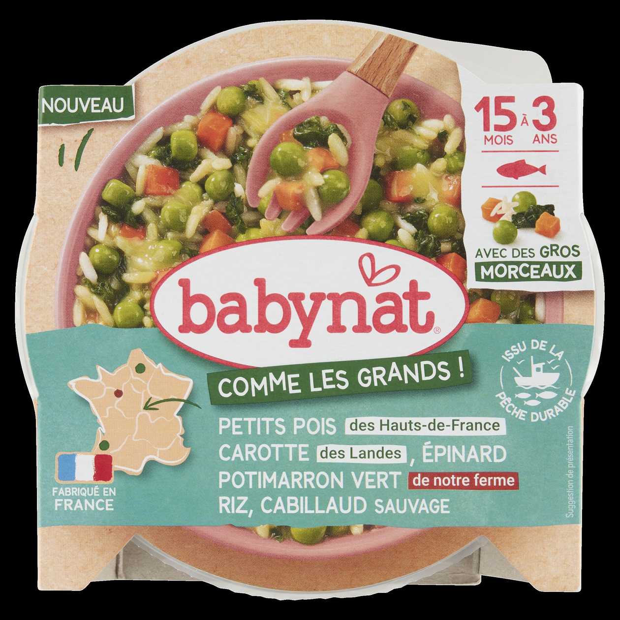 Babynat Zelenina s divokou treskou a rýží 200g