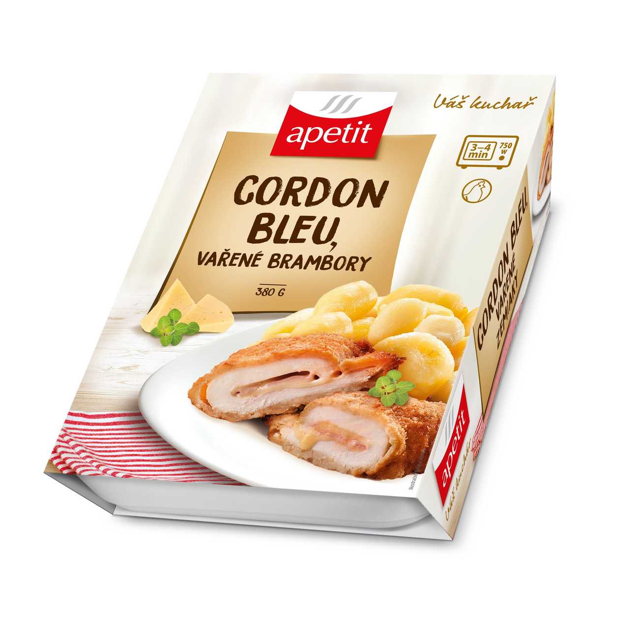 Apetit Gordon bleu vařené brambory 380g