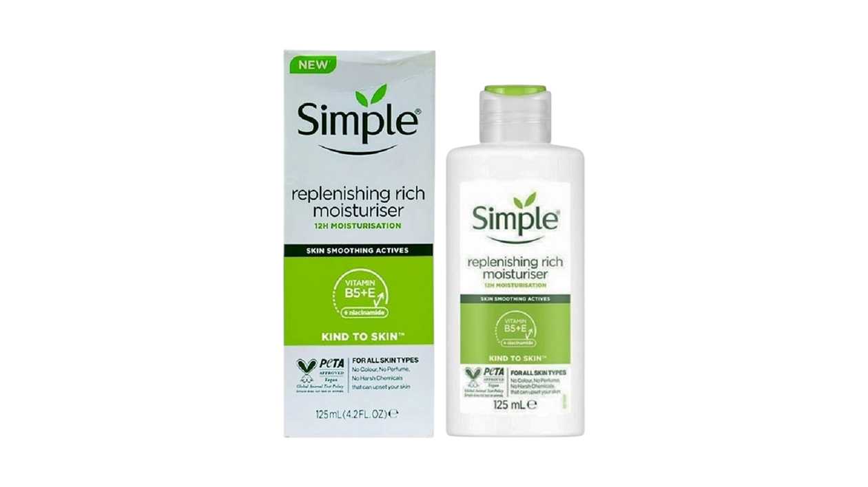 Simple Replenishing rich Moisturiser 125ml