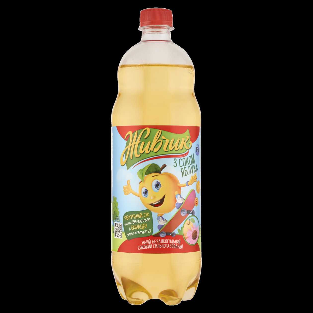 Zhyvchyk Nealkoholický perlivý nápoj s jablečným džusem 1,0l