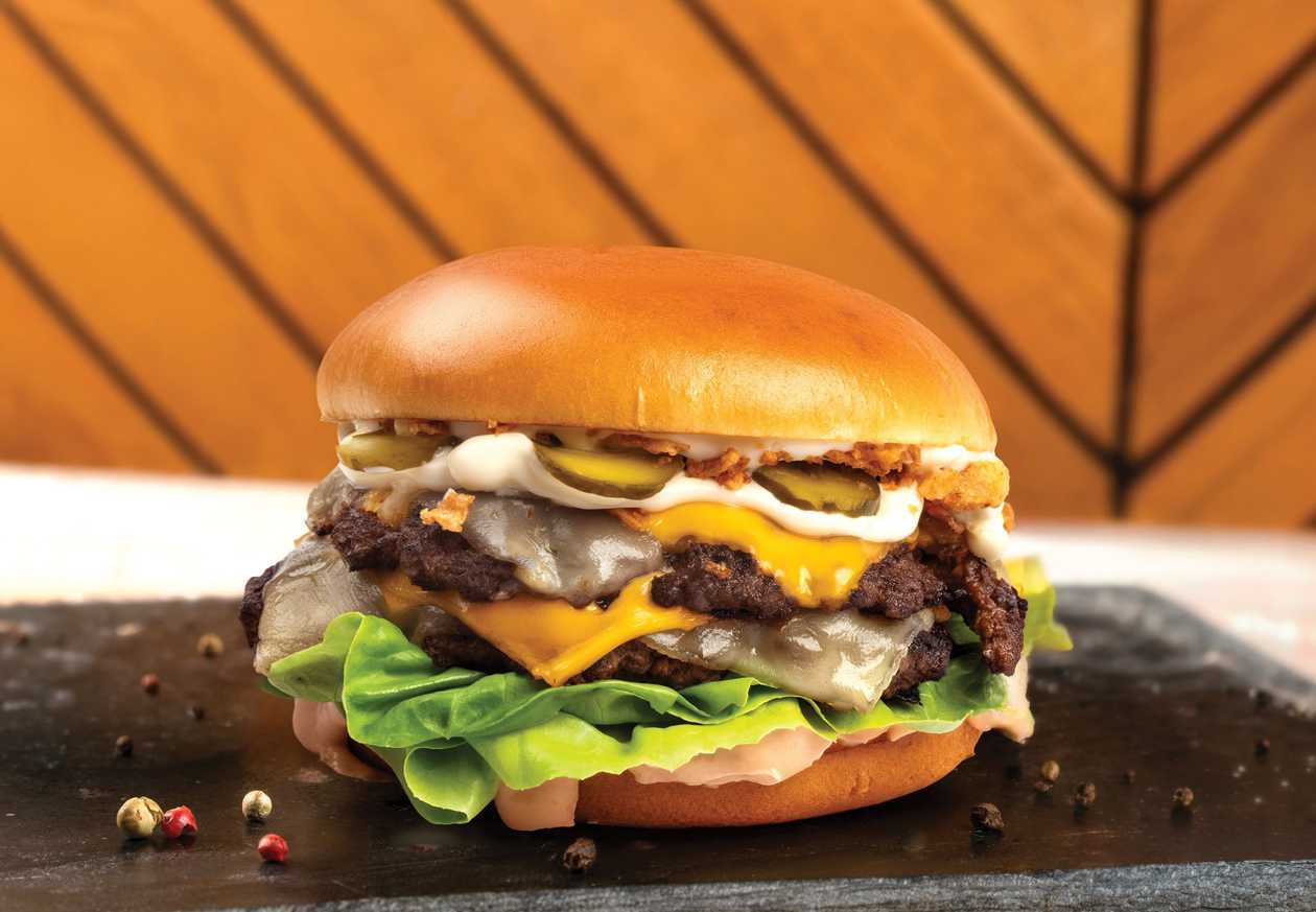 Double Smashed Cheeseburger