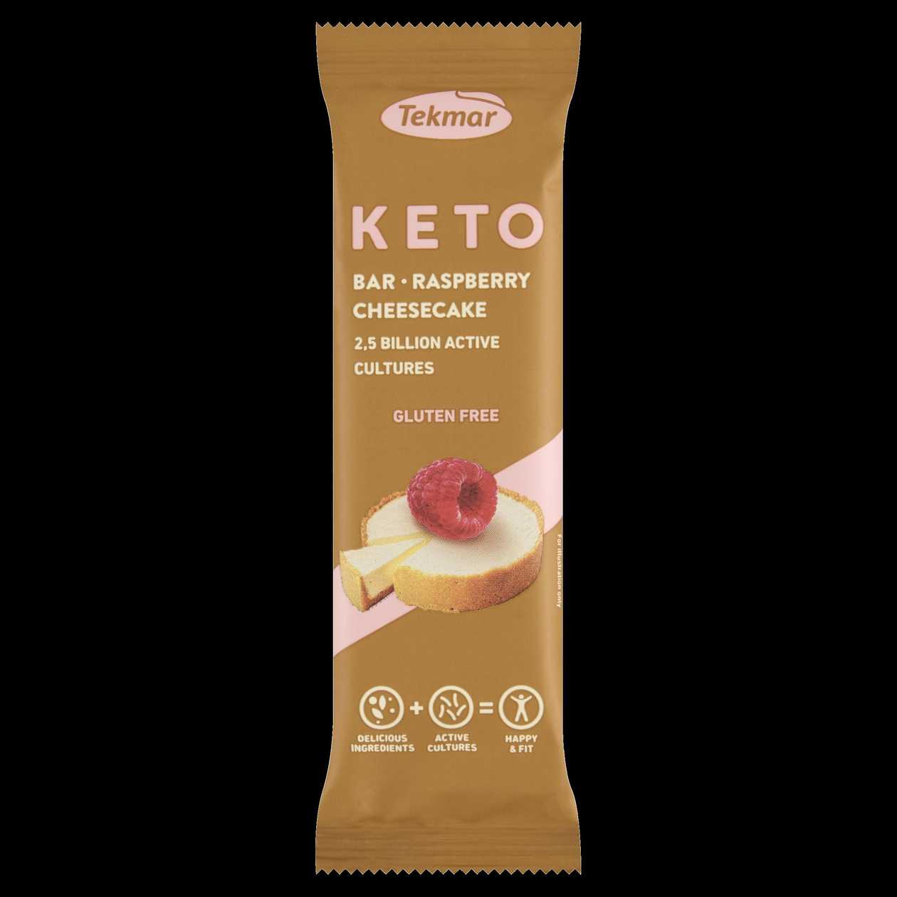 Tekmar Keto proteinová tyčinka s příchutí malinový cheesecake 40g