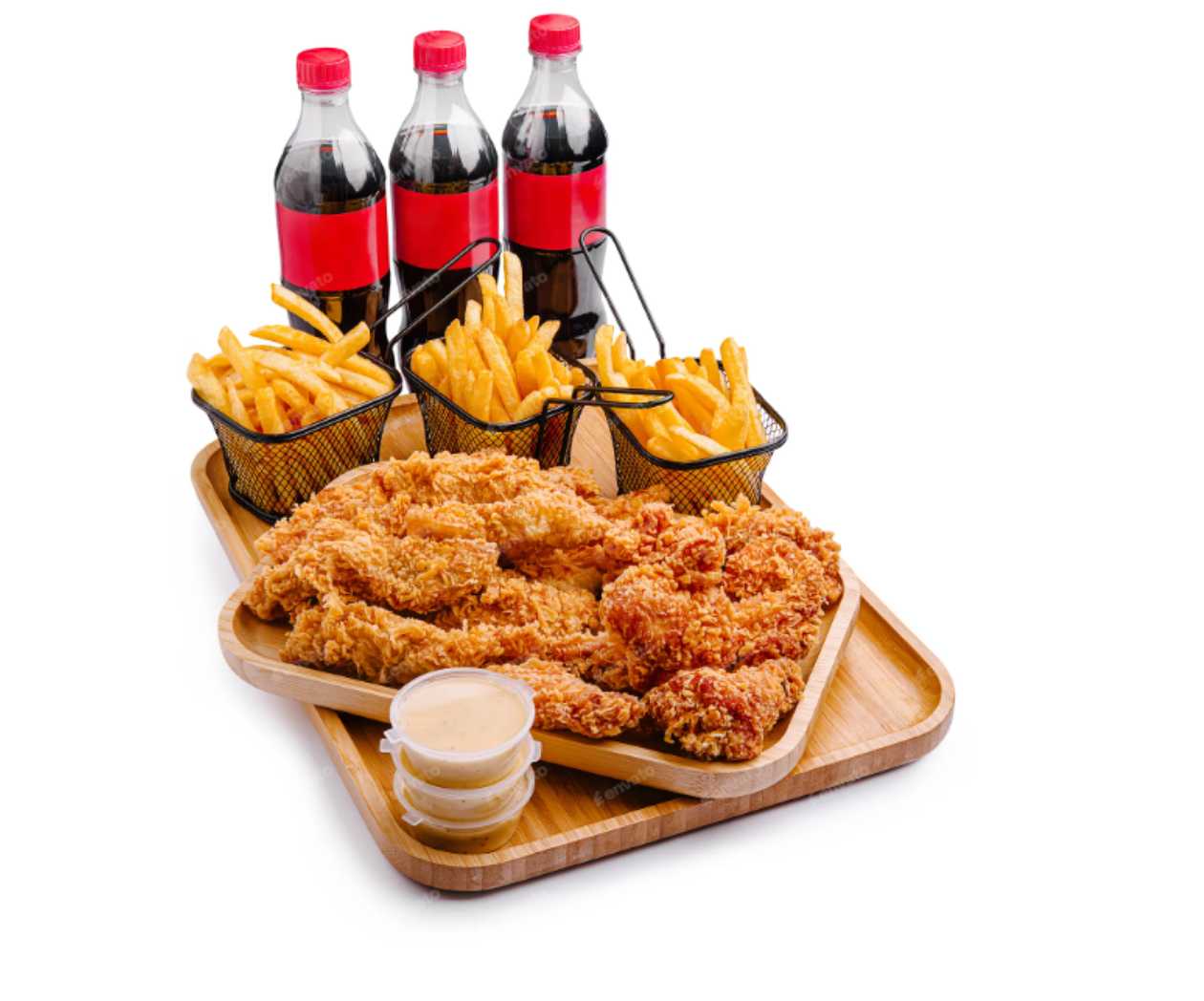 3pcs Chicken Regular Chips & 350ml Drink