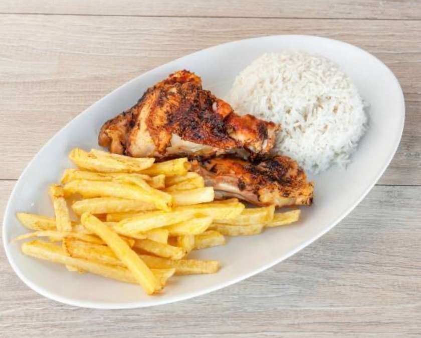 1/2 Roasted Chicken With Drink