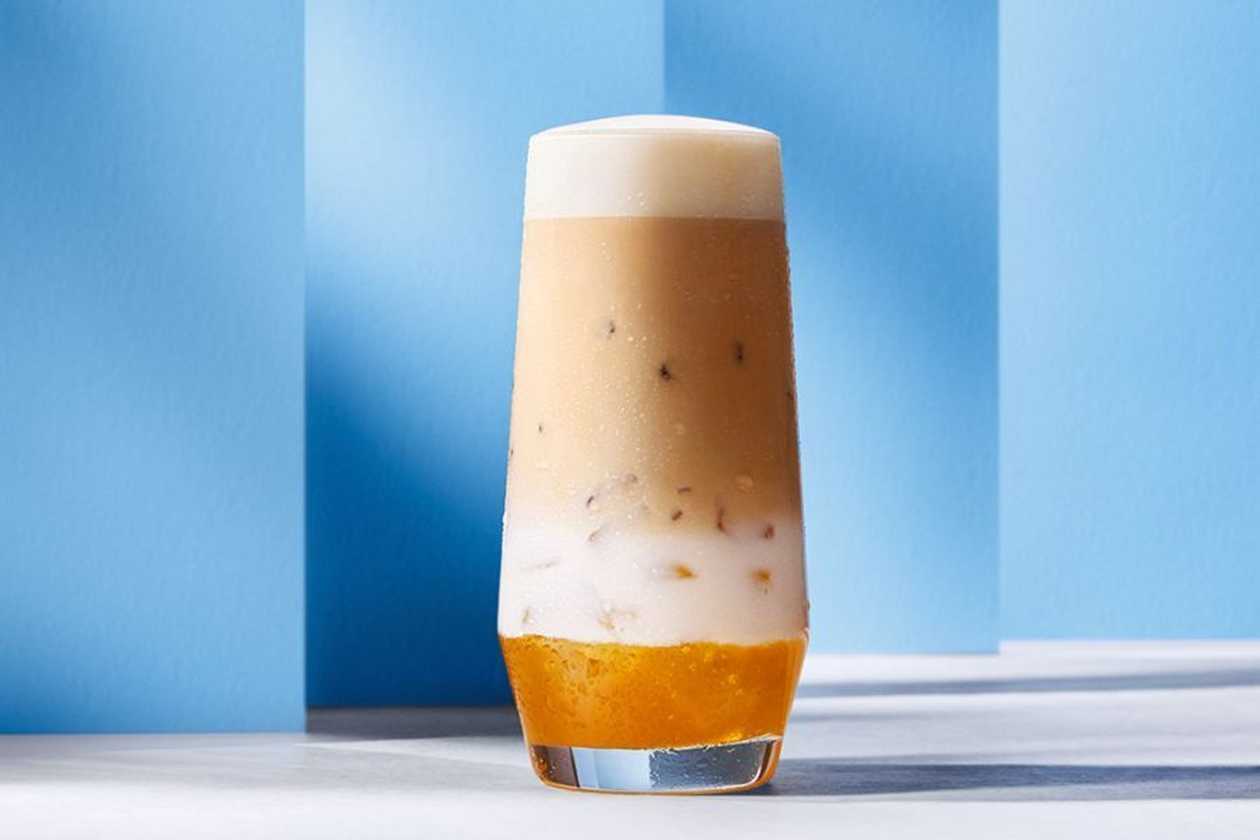 Kokosowe Iced Latte z mango