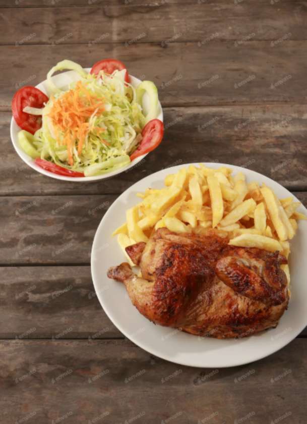1pc Chicken Regular Chips & 350ml Drink