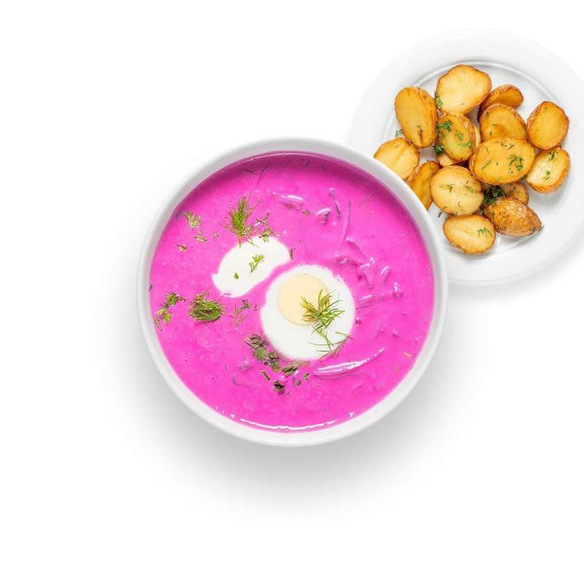 Cold beetroot soup