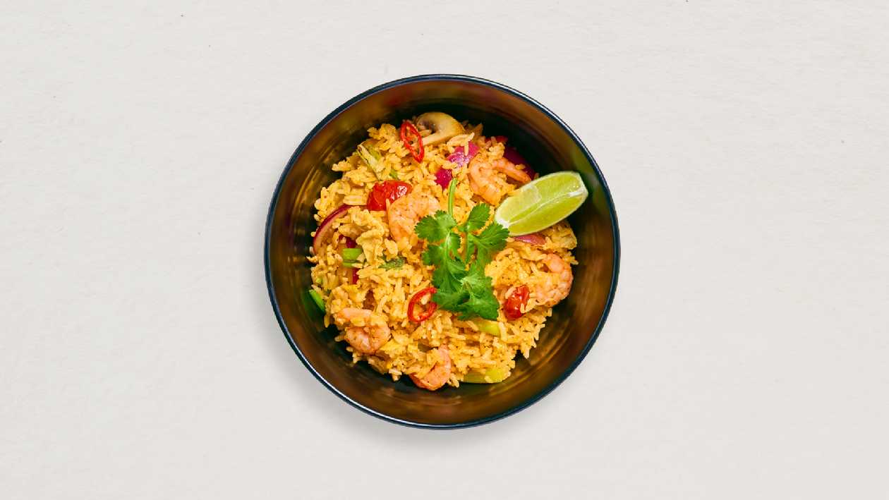 83. Tom Yum Fried Rice Prawns
