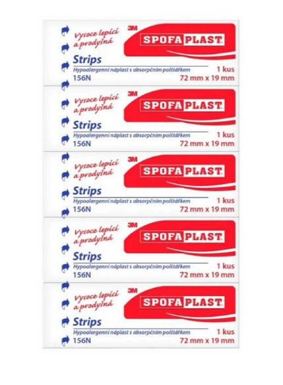 3M Spofaplast 156N Strips 72x19mm 5pcs