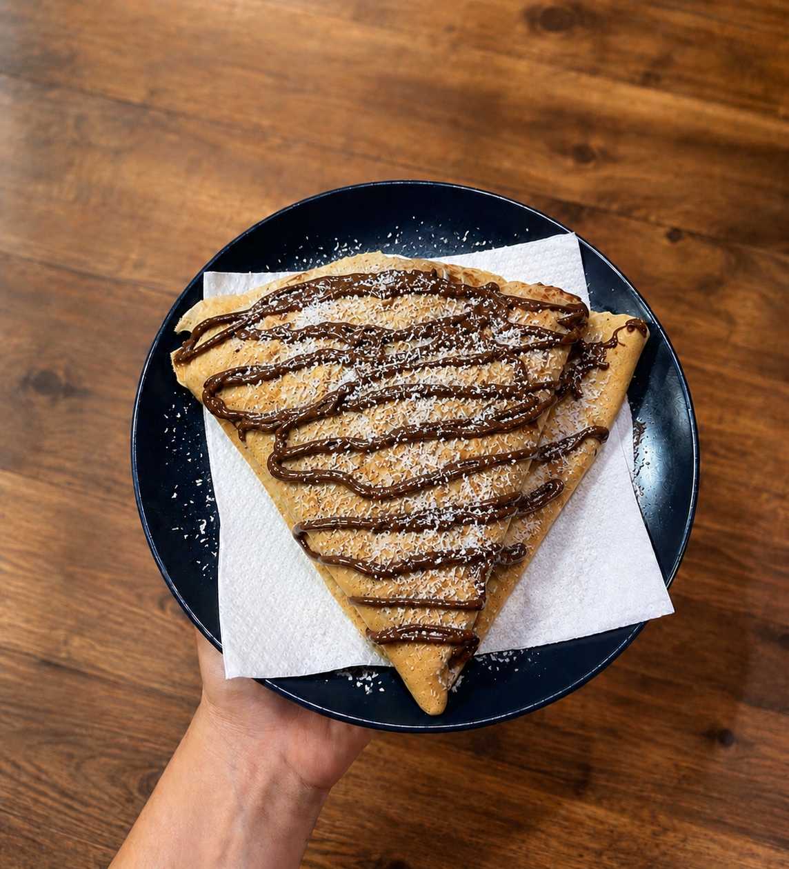Nutella & Coconat flakes ( Crepe ) 🌴🥥