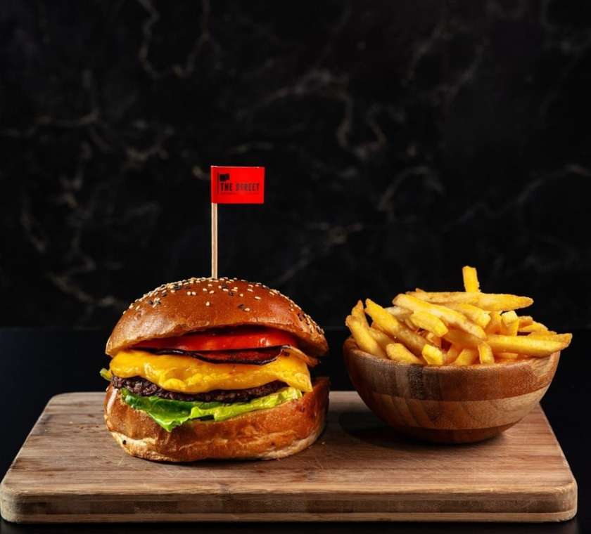 Vegetarian Cheese burger