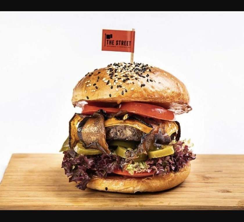 Vegetarian Chilli burger