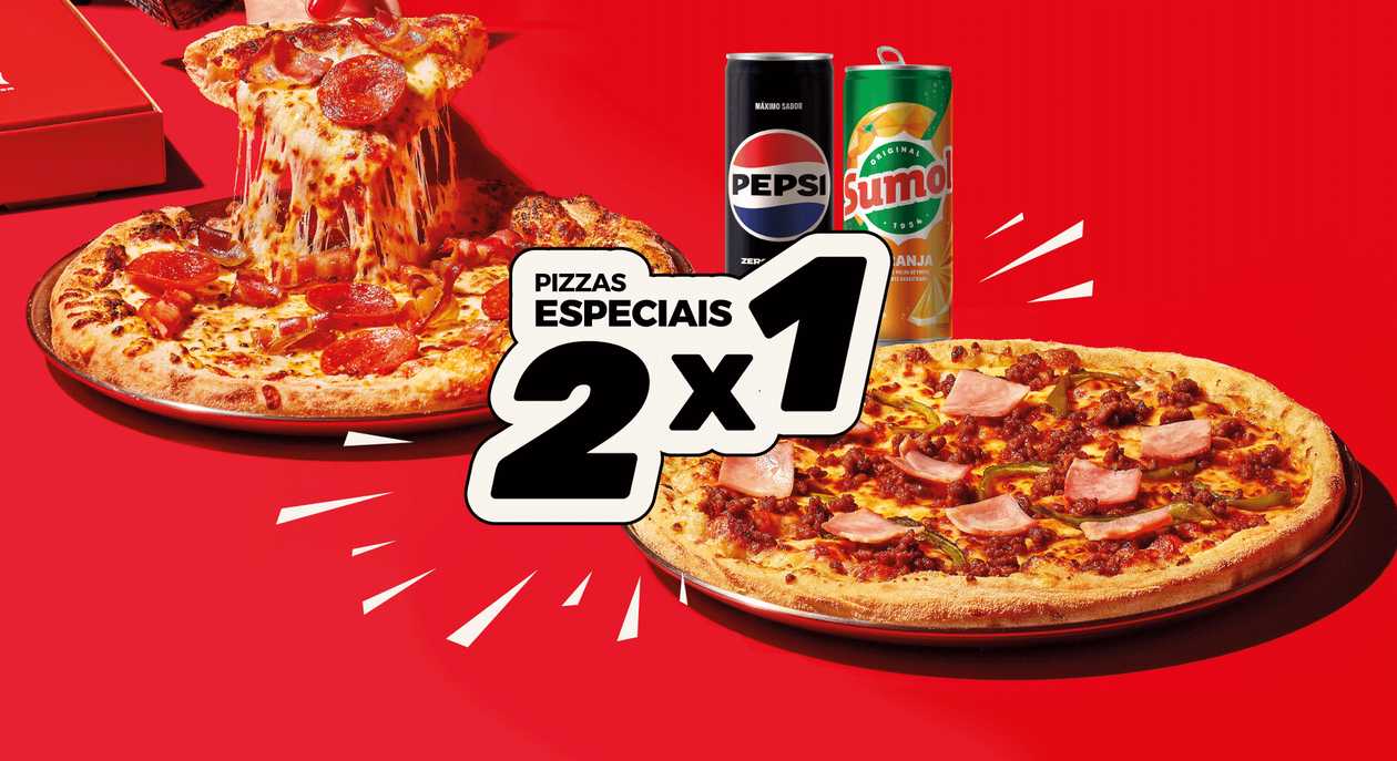 2x1 Pizza Média Especial  + Bebida
