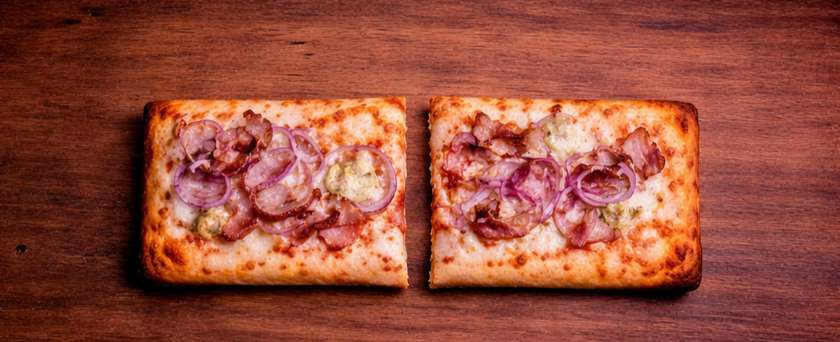 Pizza pancetta  (2 felii)