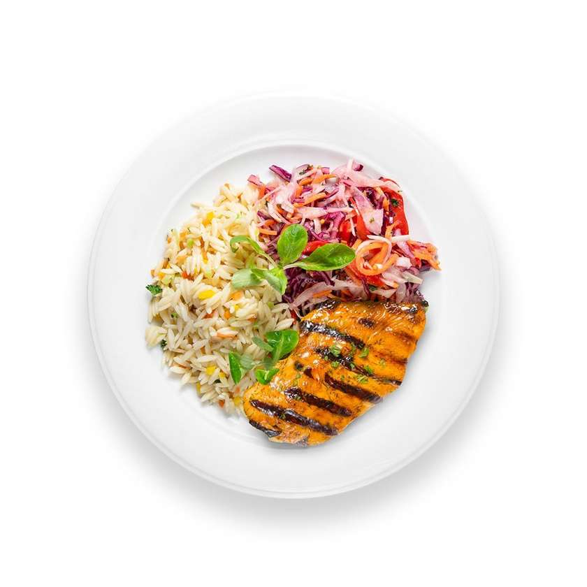 Grilled chicken steak