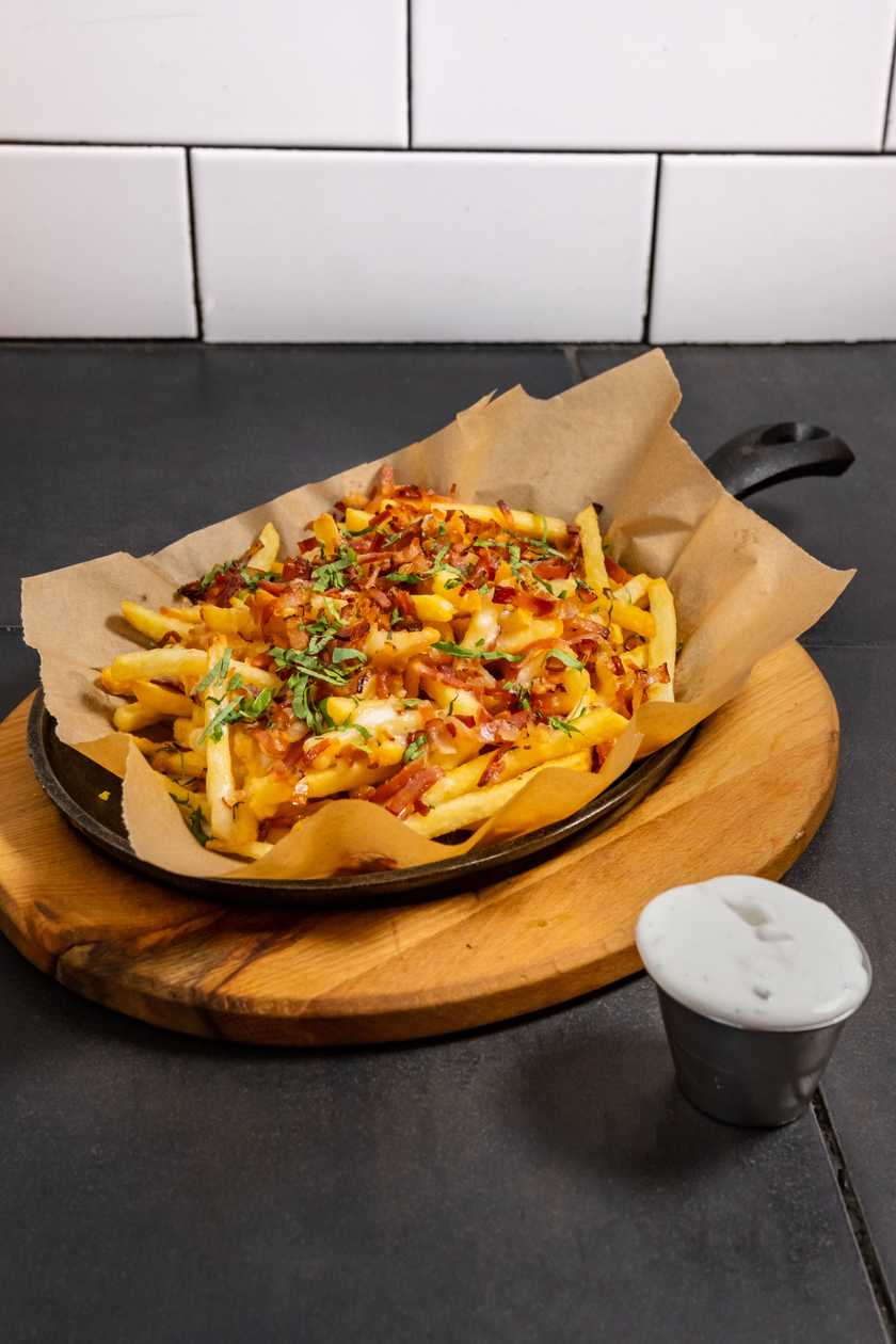 Baked Cheddar Cheese Fries