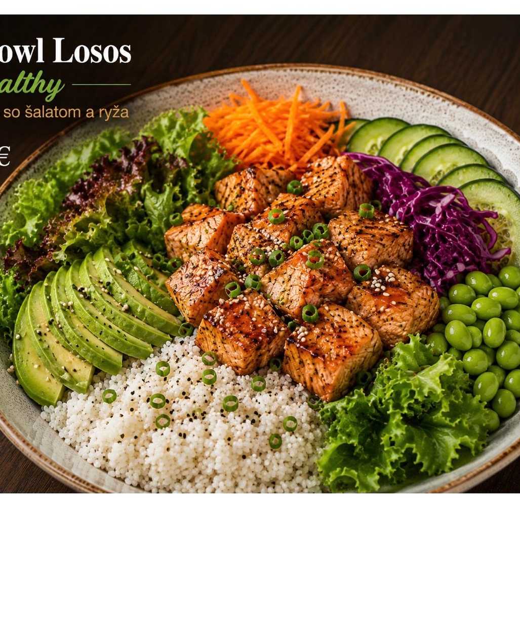 Poke bowl Losos healthy
