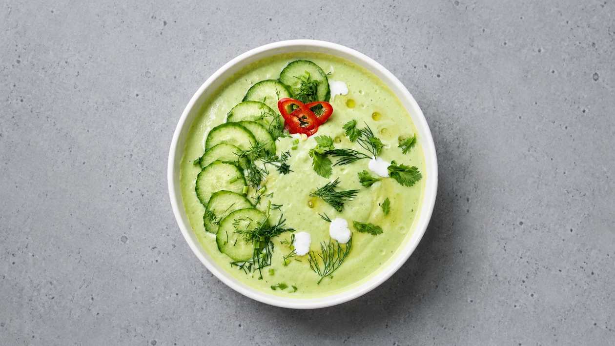 Green goddess gazpacho