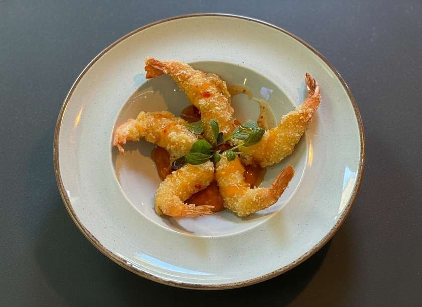 Tempura Shrimp with Tom Yum Sauce