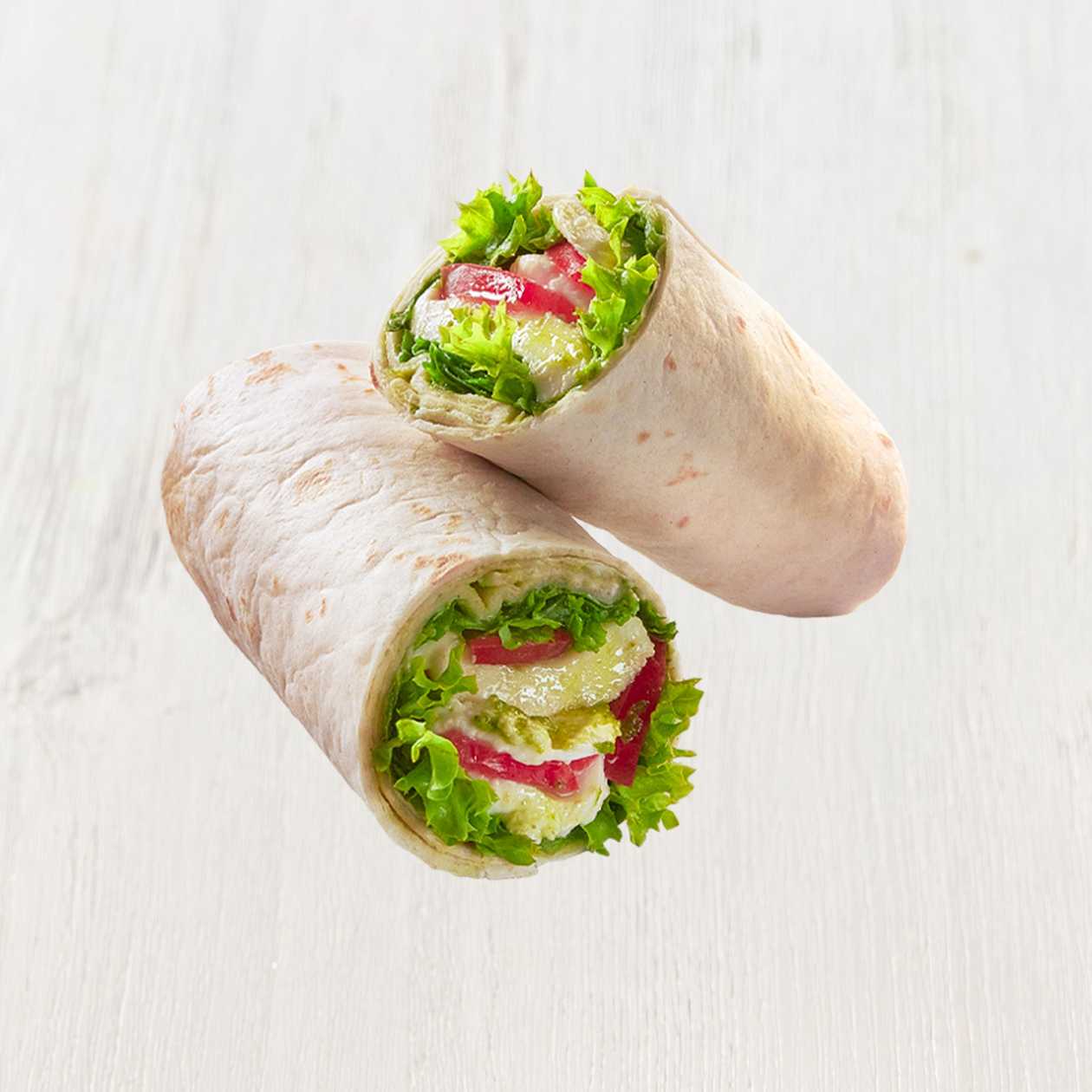 Wrap s mozzarellou, rajčaty a bazalkou