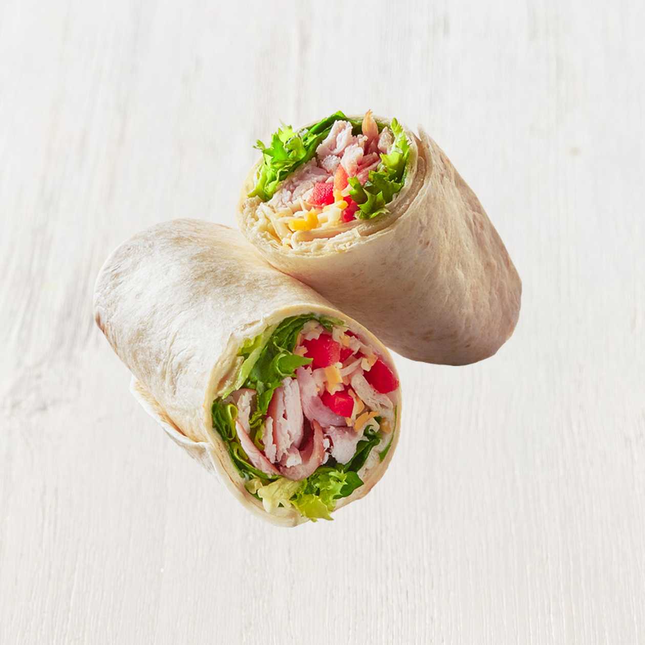 Wrap with smoked chicken