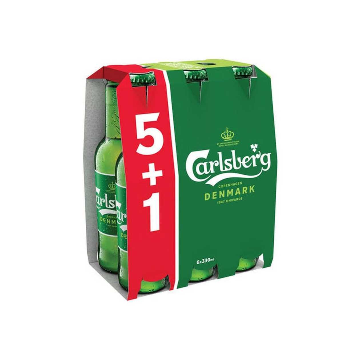 Bere blonda Carlsberg, 5+1 x 0.33 l
