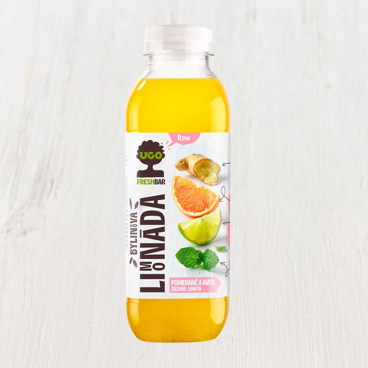 UGO Limonáda Pomeranč máta 500 ml