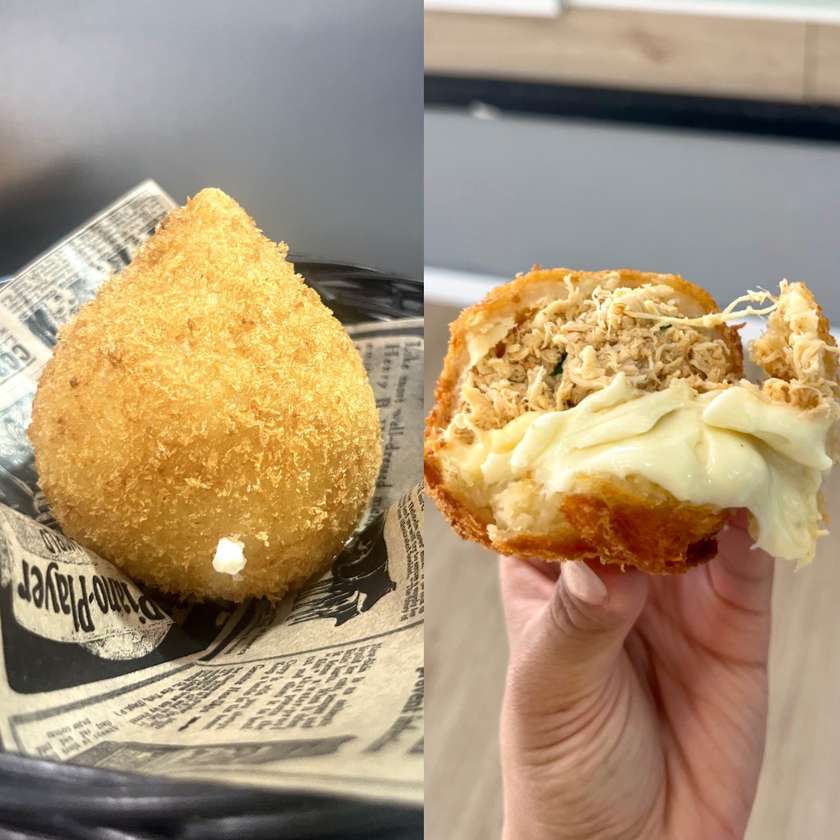 Coxinha de Frango com queijo tipo Catupiry