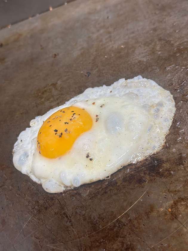 Volské oko od sliepok z voľného výbehu
