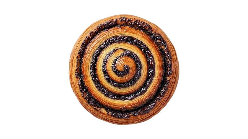 Layered Bun with Poppy Seeds