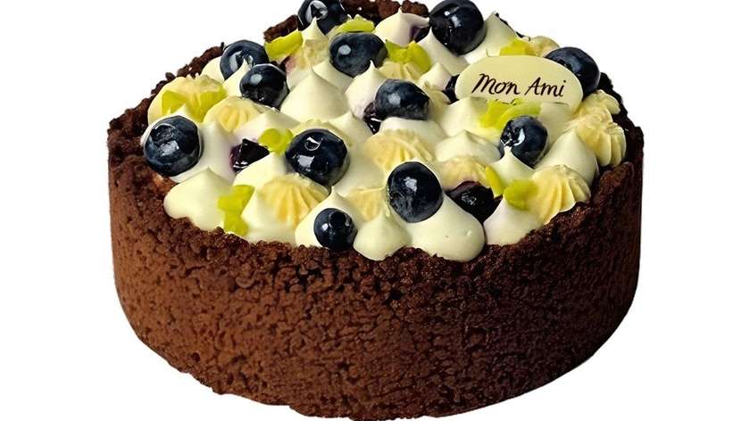 Creamy Cottage Cheesecake with Blueberries