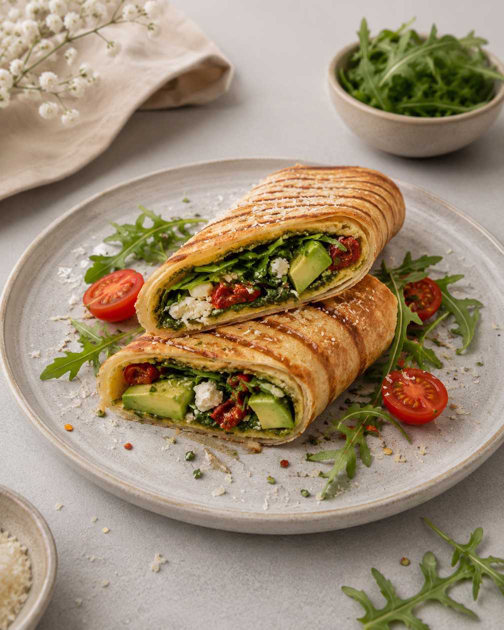 Mediterranean Gratinated Pancakes