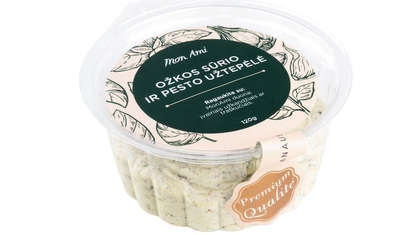 Goat Cheese and Pesto Sauce Spread