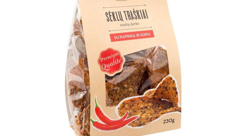 Seed Crisps with Paprika and Cheese